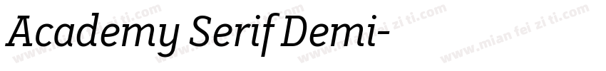 Academy Serif Demi字体转换